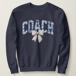 Sudadera Golf Coach Blue Floral Bow