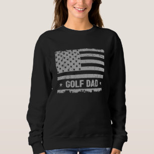 Sudadera Golf Dad America Us Flag Patriot Vintage