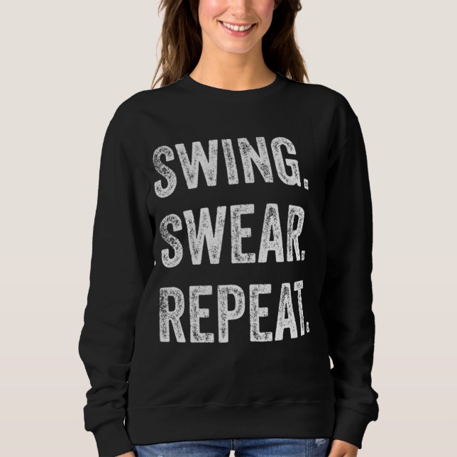 Sudadera Golf divertido para mujeres (Anverso)