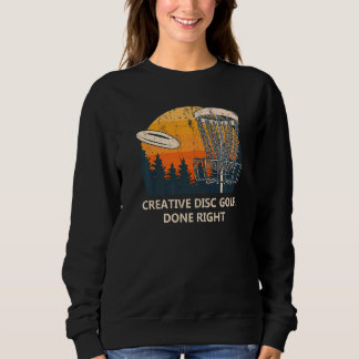Sudadera Golf en disco creativo hecho cita motivadora Golfe