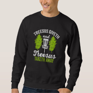 Sudadera Golf en disco Jesús Treesus Tree-Sus Frisbee Frolf
