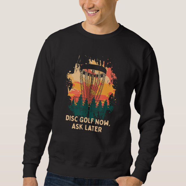 Sudadera Golf en disco Pregunte más tarde Humfer Disk Golf  (Anverso)
