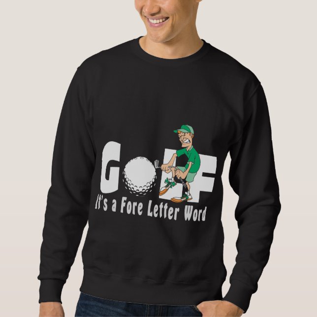 Sudadera Golf es una camiseta delantera de la palabra de la (Anverso)
