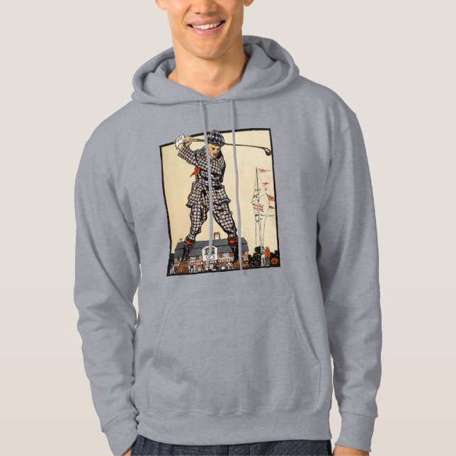 Sudadera Golf Golfista Vintage Antiguo Golf (Anverso)