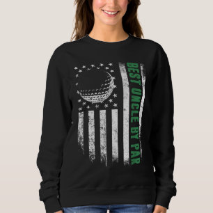 Sudadera Golf Lover Retro Estados Unidos Bandera Americana 