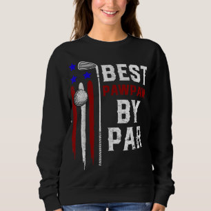 Sudadera Golf Mejor Pawpaw Por Par Grandpa Bandera Golfer A