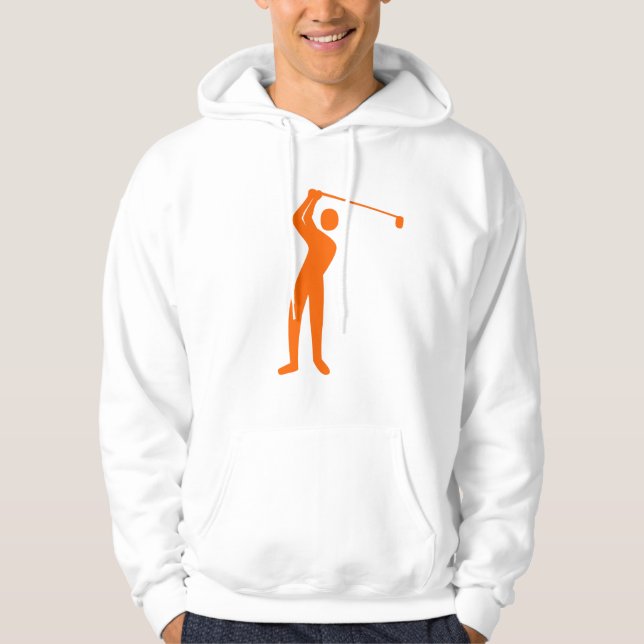 Sudadera Golf: Naranja (Anverso)