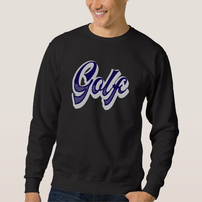 Sudadera Golf Retro Golfer (Anverso)