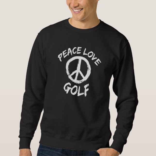 Sudadera Golf Saying Mini Golf Course Peace Love Golf (Anverso)