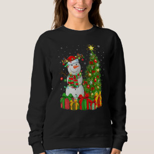Sudadera Golf Sports Lighting Xmas Tree Snowman Golf Christ
