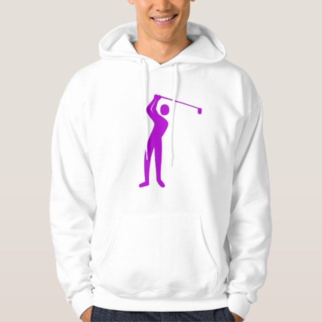 Sudadera Golfing - Púrpura (Anverso)