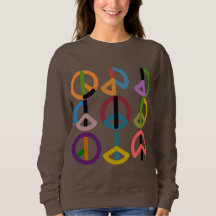 Golpe de la paz/la camiseta básica de las mujeres