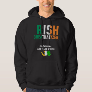 Sudadera Golpe irlandés de alcoholímetro aquí St. Patrick's