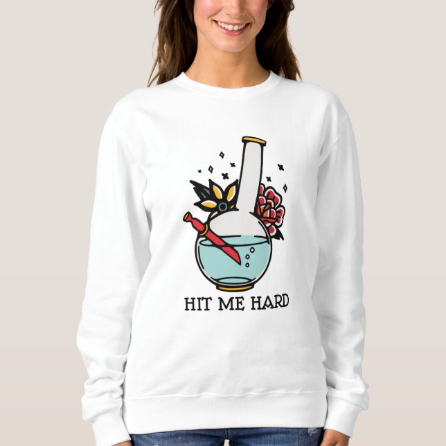 Sudadera Golpéame duro (Anverso)