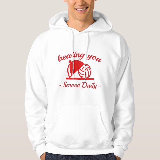 Sudadera Golpeándote En Voleibol (Anverso)