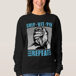 Sudadera Golpear el Pin de repetición de lucha contra el br