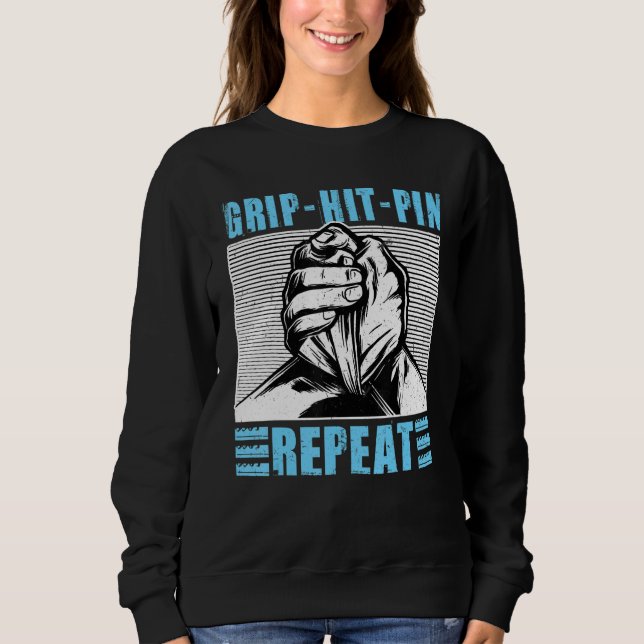 Sudadera Golpear el Pin de repetición de lucha contra el br (Anverso)