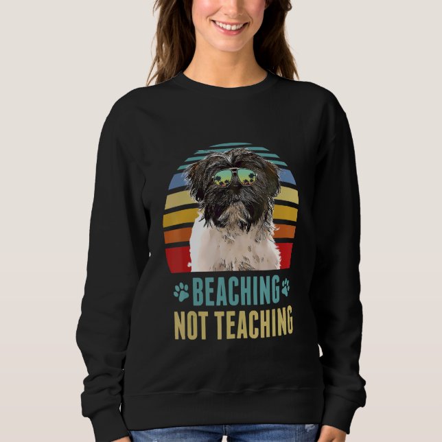 Sudadera Golpear, no enseñar el verano del perro aterrador  (Anverso)