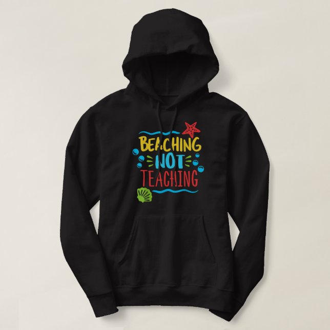 Sudadera Golpear No Enseñar Graciosamente El Último Día Del (Diseño del anverso)