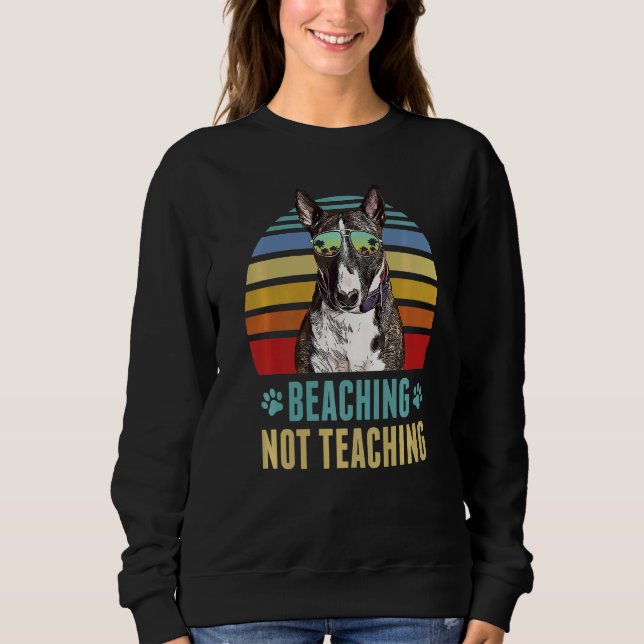 Sudadera Golpear, no enseñar, Perro de Bull Terrier (Anverso)