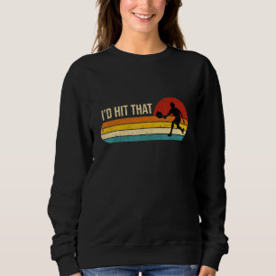 Sudadera Golpeé Ese Jugador De Pun De Pickleball Retro