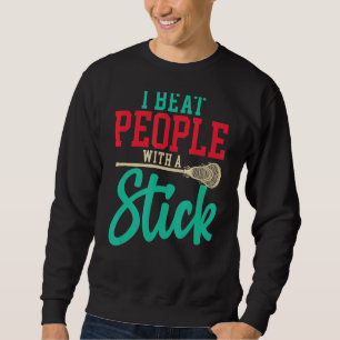 Sudadera Golpeo A La Gente Con Un Reproductor De Lacrosse S