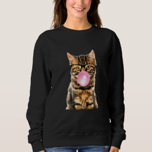 Sudadera Goma De Burbuja De Goma De Gatito De Gatito Con Ga