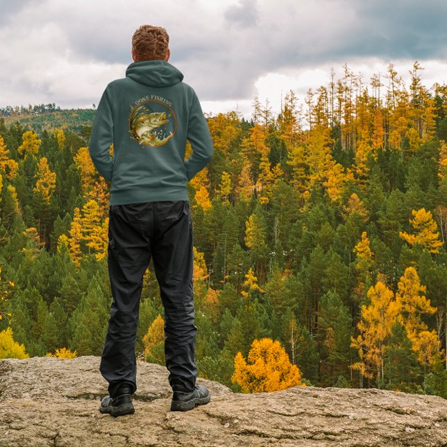 Sudadera Gone Fishing Huge Bass Taking the Lure Sports Gift (Subido por el creador)