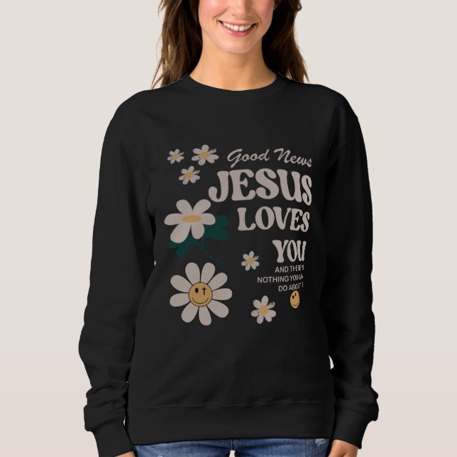 Sudadera Good News Jesus Love You (Anverso)