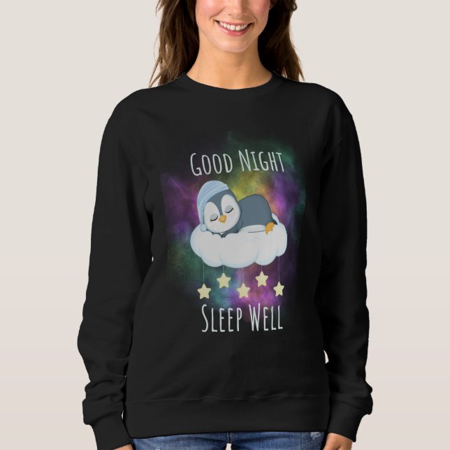 Sudadera Good night sleep well Penguin For Kids (Anverso)
