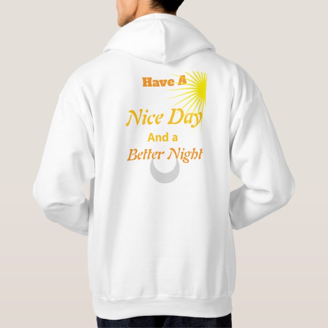 Sudadera Good Vibes All Day: Night - Luxury Gold Text   (Reverso)