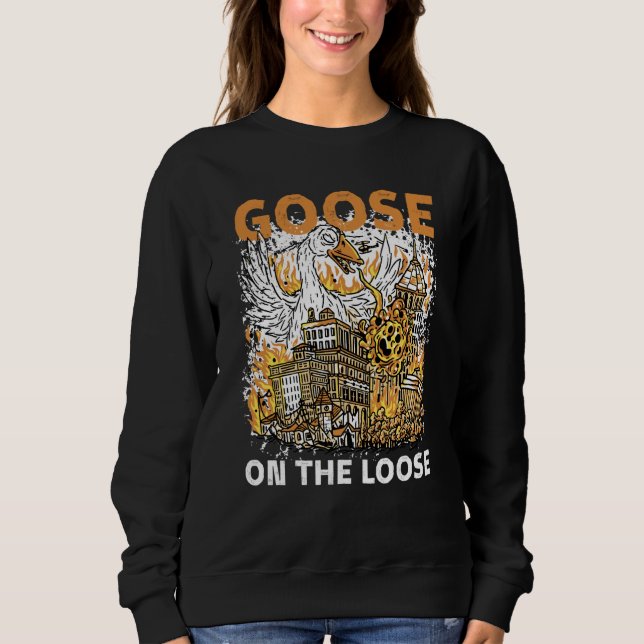 Sudadera Goose Is On The Loose Waterbird Animal Goose (Anverso)