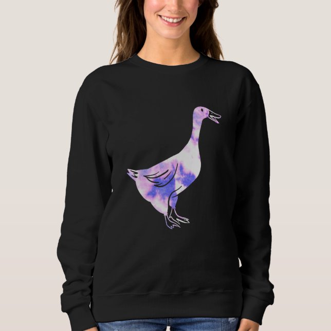 Sudadera Goose mascota de la estética de vaporwave de los a (Anverso)