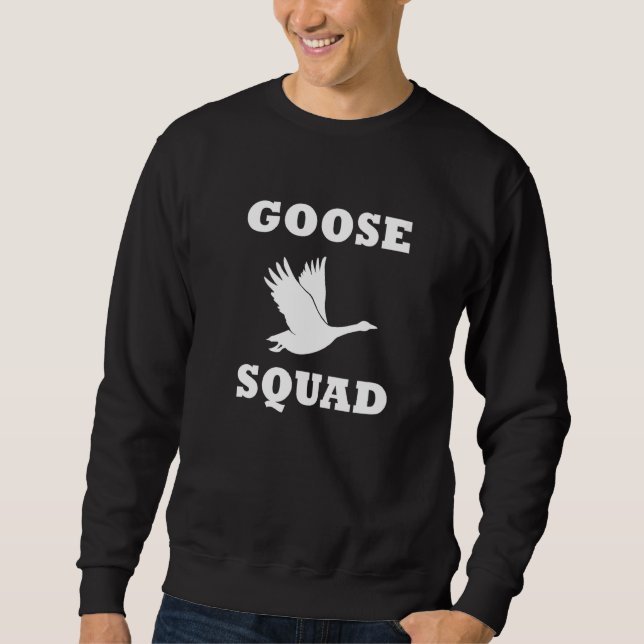 Sudadera Goose Squad Cute Geese Wildlife Birds Premium (Anverso)