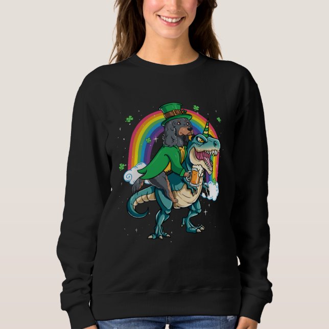 Sudadera Gordon Setter Beer Dino Rex Horn Rainbow (Anverso)
