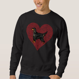 Sudadera Gordon Setter Día de San Valentín Dog Love Fingpri
