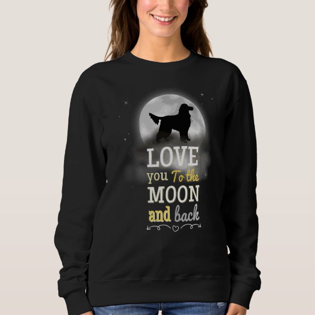 Sudadera Gordon Setter Dog Love To Moon (Anverso)