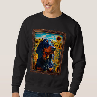 Sudadera Gordon Setter Painting Sunflower Flower Mom Women 