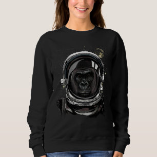 Sudadera Gorila Astronauta Cara Mono Simio Anim Espacio Ext