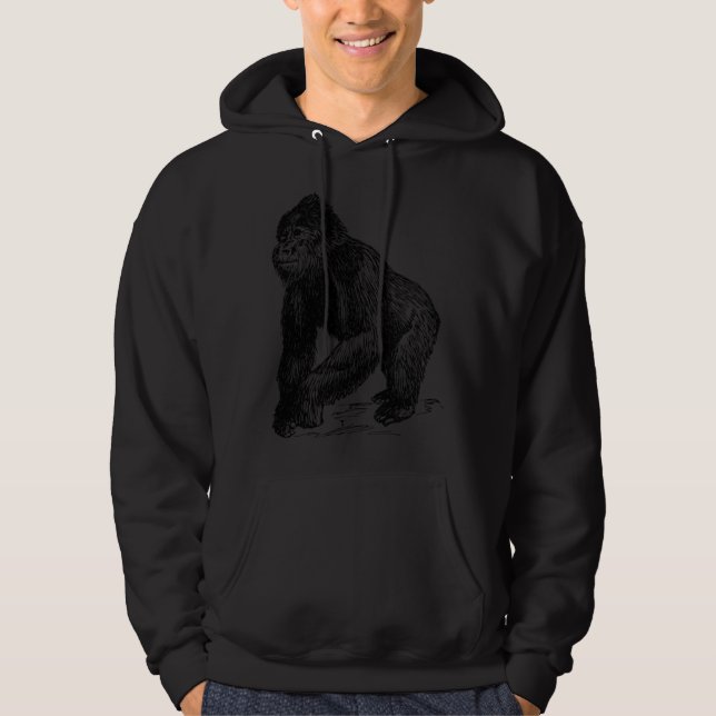 Sudadera Gorila de espalda plateada Primate Simio  1 (Anverso)
