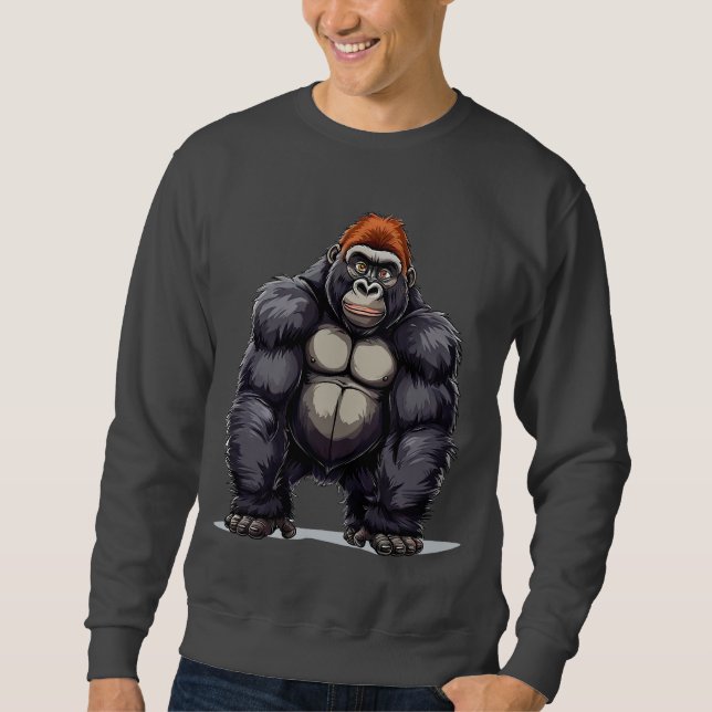 Sudadera Gorila de estilo caricaturesco (Anverso)