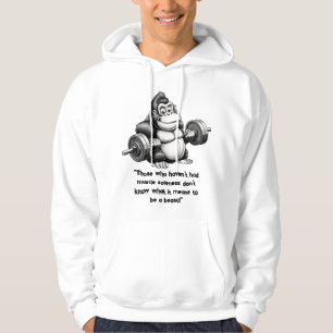 Sudadera Gorila en el gimnasio - Poderoso humor