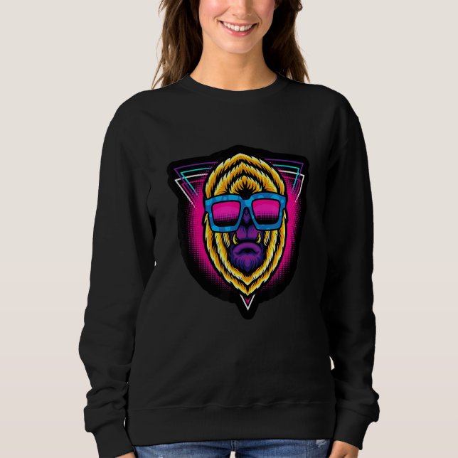 Sudadera Gorila genial patrones fractales de geometría sagr (Anverso)