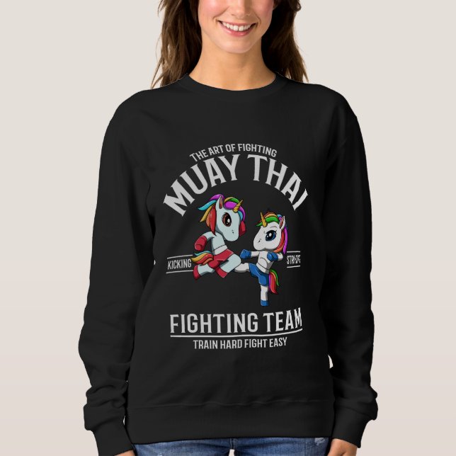 Sudadera Gorila Muay Thai - Equipo tailandés de combate al  (Anverso)