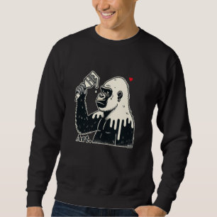 Sudadera Gorila Pintor CreativoArte Callejero Artístico Gen