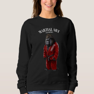 Sudadera Gorilla Judo Karate Master En Judogi Rojo