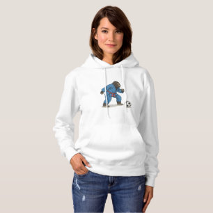 Sudadera Gorilla playing soccer in karate kimono
