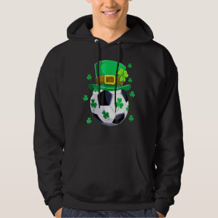 Sudadera Gorra de Leprechaun de Fútbol Shamrock C St Patric