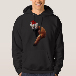 Sudadera Gorra de Navidades de la Panda Roja Santa Cute par