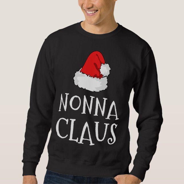 Sudadera Gorra de Navidades Nonna Claus Familia Pj Grupo de (Anverso)